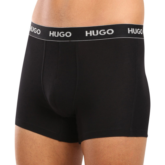 3PACK ανδρικό σορτς μποξεράκι HUGO μαύρο (50517886 991)