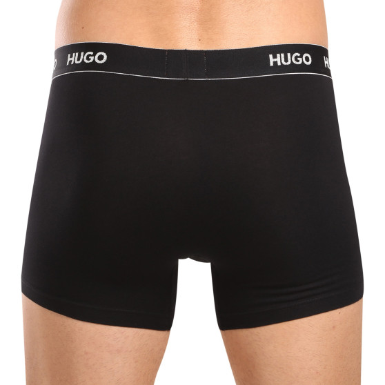 3PACK ανδρικό σορτς μποξεράκι HUGO μαύρο (50517886 991)