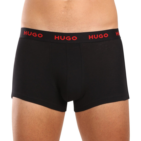 3PACK ανδρικό σορτς μποξεράκι HUGO πολύχρωμο (50517894 980)