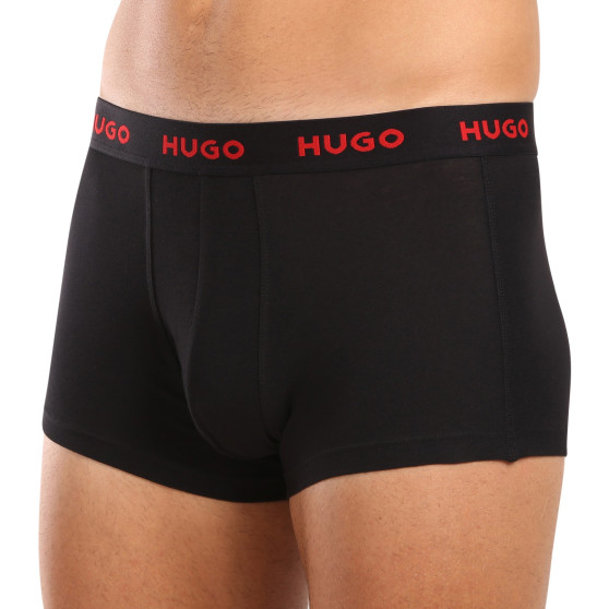 3PACK ανδρικό σορτς μποξεράκι HUGO πολύχρωμο (50517894 980)