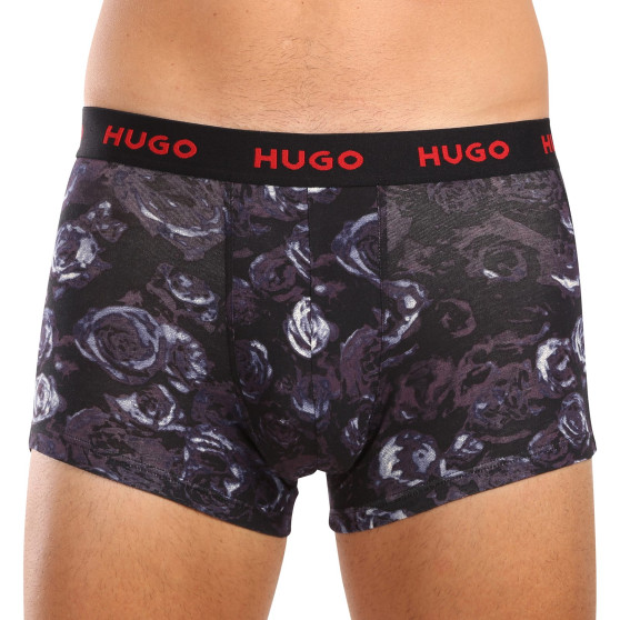 3PACK ανδρικό σορτς μποξεράκι HUGO πολύχρωμο (50517894 982)