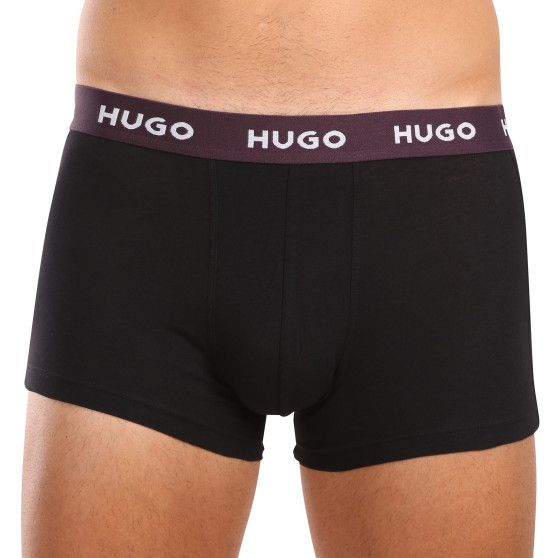 3PACK ανδρικό σορτς μποξεράκι HUGO πολύχρωμο (50517894 982)