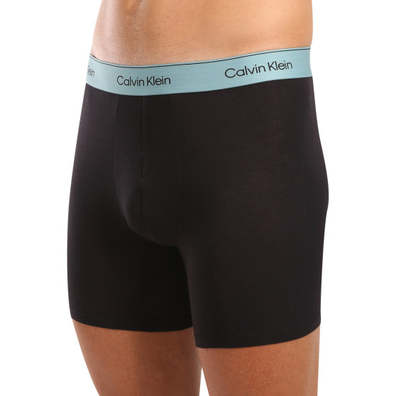 3PACK ανδρικό σορτς μποξεράκι Calvin Klein μαύρο (NB3964A-U2Y)