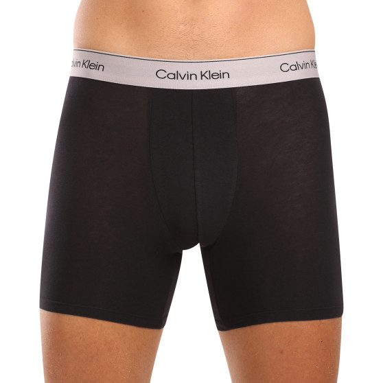 3PACK ανδρικό σορτς μποξεράκι Calvin Klein μαύρο (NB3964A-U2Y)