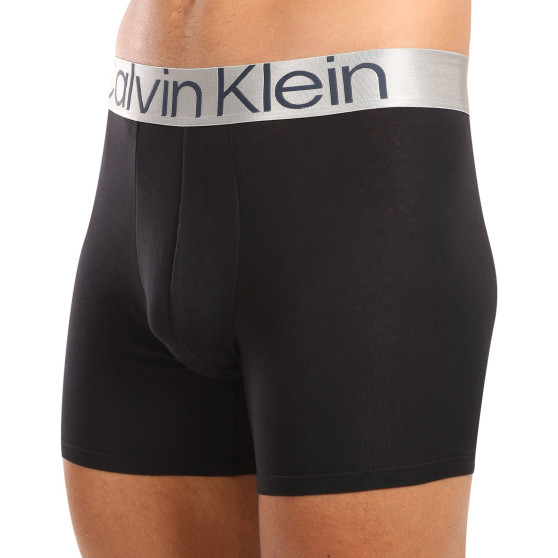 3PACK ανδρικό σορτς μποξεράκι Calvin Klein μαύρο (NB3131A-PZE)