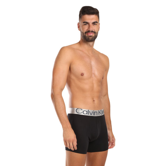 3PACK ανδρικό σορτς μποξεράκι Calvin Klein μαύρο (NB3131A-PZE)