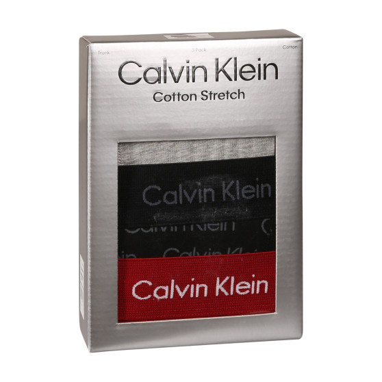 3PACK ανδρικό σορτς μποξεράκι Calvin Klein πολύχρωμο (NB3056A-QYP)