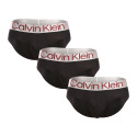 3PACK ανδρικό σλιπ Calvin Klein μαύρο (NB3073A-Q09)