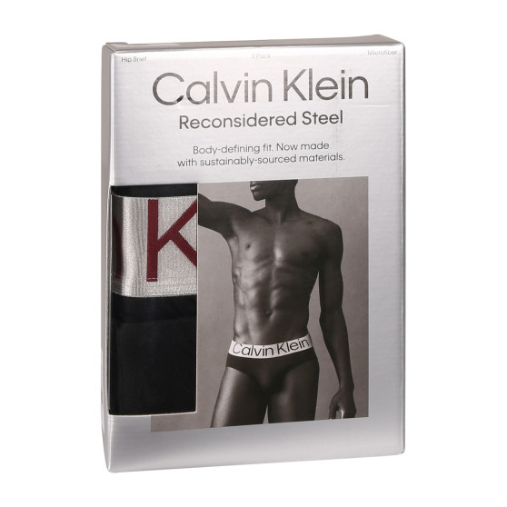 3PACK ανδρικό σλιπ Calvin Klein μαύρο (NB3073A-Q09)