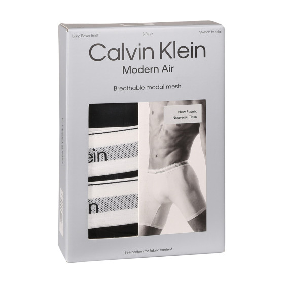 3PACK ανδρικό σορτς μποξεράκι Calvin Klein μαύρο (NB3955A-UB1)