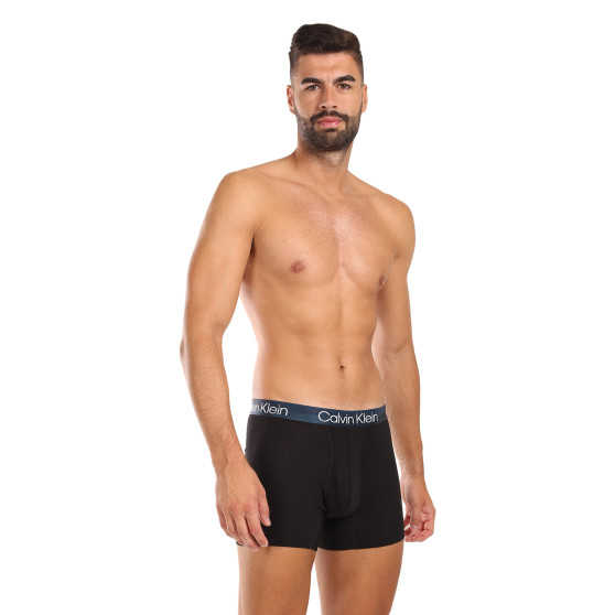 3PACK ανδρικό σορτς μποξεράκι Calvin Klein μαύρο (NB2971A-PZI)