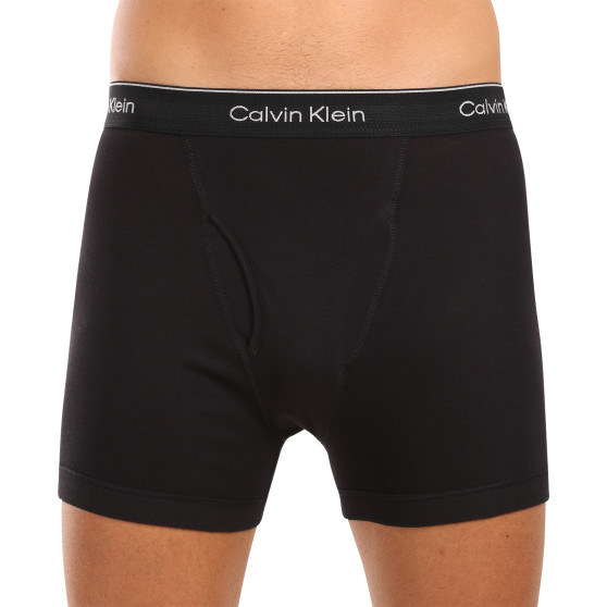 3PACK ανδρικό σορτς μποξεράκι Calvin Klein μαύρο (NB4003A-001)