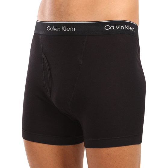 3PACK ανδρικό σορτς μποξεράκι Calvin Klein μαύρο (NB4003A-001)