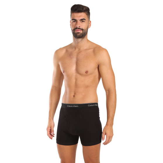 3PACK ανδρικό σορτς μποξεράκι Calvin Klein μαύρο (NB4003A-001)