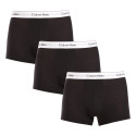 3PACK ανδρικό σορτς μποξεράκι Calvin Klein μαύρο (NB3963A-UB1)