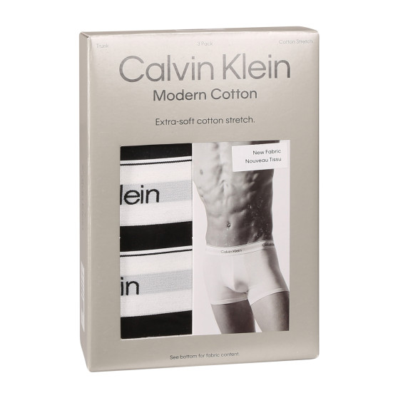 3PACK ανδρικό σορτς μποξεράκι Calvin Klein μαύρο (NB3963A-UB1)