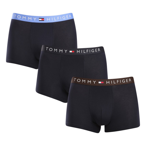 3PACK ανδρικό σορτς μποξεράκι Tommy Hilfiger σκούρο μπλε (UM0UM03181 0X0)