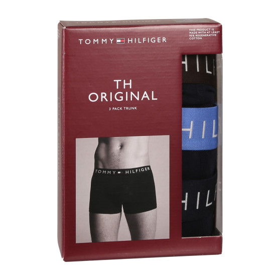 3PACK ανδρικό σορτς μποξεράκι Tommy Hilfiger σκούρο μπλε (UM0UM03181 0X0)