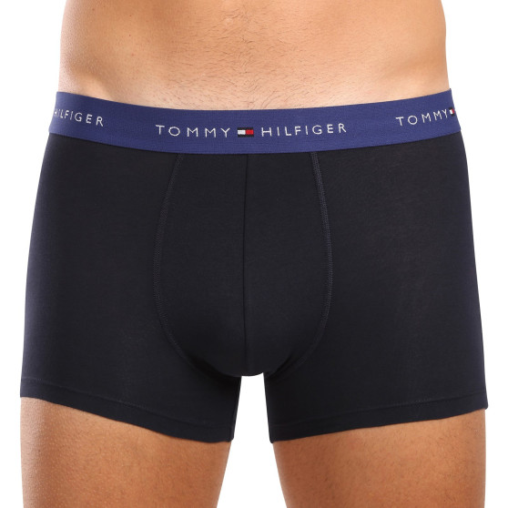 3PACK ανδρικό σορτς μποξεράκι Tommy Hilfiger σκούρο μπλε (UM0UM02763 0WN)