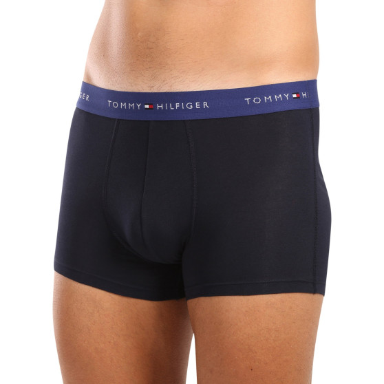 3PACK ανδρικό σορτς μποξεράκι Tommy Hilfiger σκούρο μπλε (UM0UM02763 0WN)