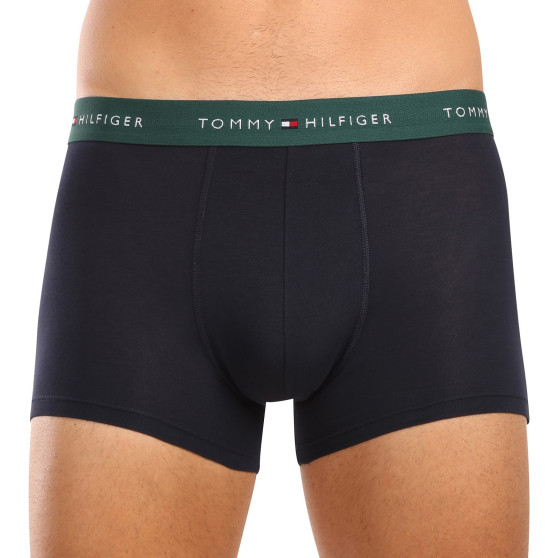 3PACK ανδρικό σορτς μποξεράκι Tommy Hilfiger σκούρο μπλε (UM0UM02763 0WN)